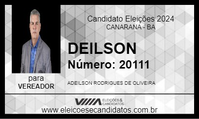 Candidato DEILSON 2024 - CANARANA - Eleições