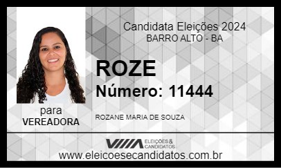 Candidato ROZE 2024 - BARRO ALTO - Eleições