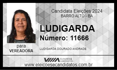 Candidato LUDIGARDA 2024 - BARRO ALTO - Eleições