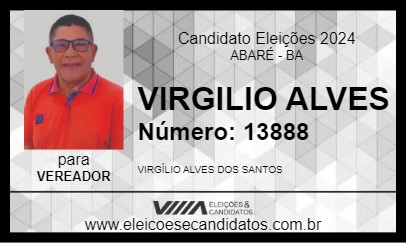 Candidato VIRGILIO ALVES 2024 - ABARÉ - Eleições