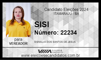 Candidato SISI 2024 - ITAMARAJU - Eleições