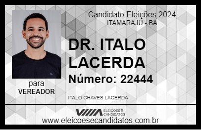 Candidato DR. ITALO LACERDA 2024 - ITAMARAJU - Eleições