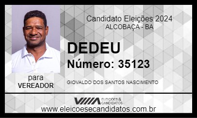 Candidato DEDEU 2024 - ALCOBAÇA - Eleições