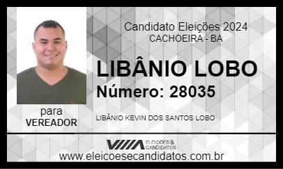 Candidato LIBÂNIO LOBO 2024 - CACHOEIRA - Eleições