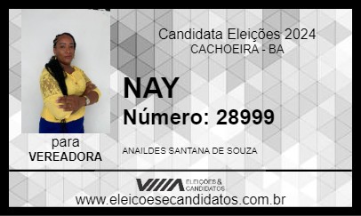 Candidato NAY 2024 - CACHOEIRA - Eleições