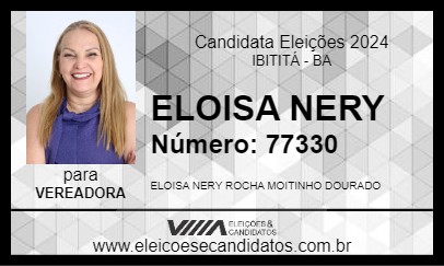 Candidato ELOISA NERY 2024 - IBITITÁ - Eleições