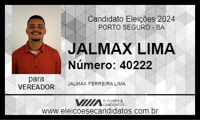 Candidato JALMAX LIMA 2024 - PORTO SEGURO - Eleições