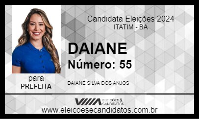 Candidato DAIANE 2024 - ITATIM - Eleições