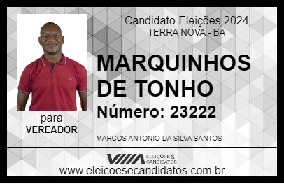 Candidato MARQUINHOS DE TONHO 2024 - TERRA NOVA - Eleições