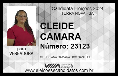 Candidato CLEIDE CAMARA 2024 - TERRA NOVA - Eleições