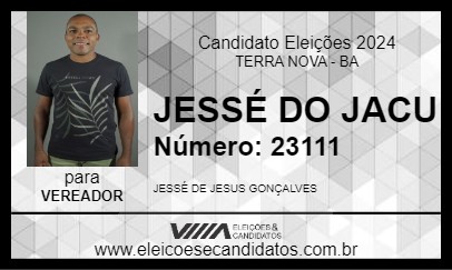 Candidato JESSÉ DO JACU 2024 - TERRA NOVA - Eleições