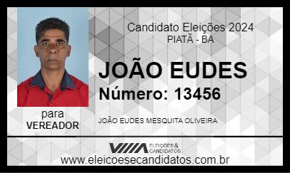 Candidato JOÃO EUDES 2024 - PIATÃ - Eleições