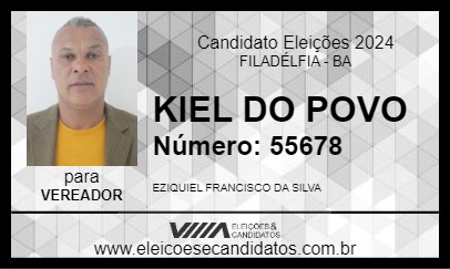 Candidato KIEL DO POVO 2024 - FILADÉLFIA - Eleições