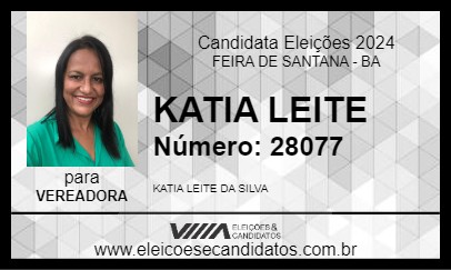 Candidato KATIA LEITE 2024 - FEIRA DE SANTANA - Eleições