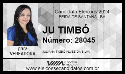 Candidato JU TIMBÓ 2024 - FEIRA DE SANTANA - Eleições