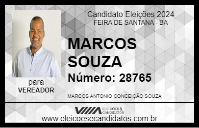 Candidato MARCOS SOUZA 2024 - FEIRA DE SANTANA - Eleições