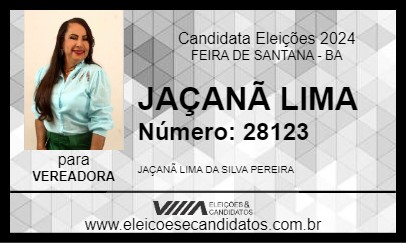 Candidato JAÇANÃ LIMA 2024 - FEIRA DE SANTANA - Eleições