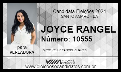 Candidato JOYCE RANGEL 2024 - SANTO AMARO - Eleições