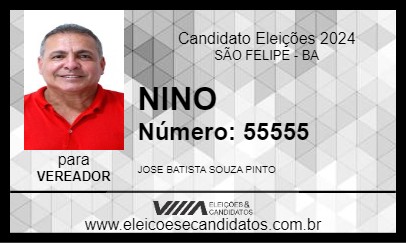 Candidato NINO 2024 - SÃO FELIPE - Eleições