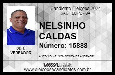 Candidato NELSINHO CALDAS 2024 - SÃO FELIPE - Eleições