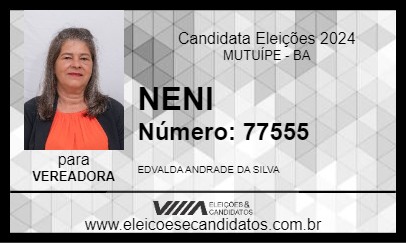 Candidato NENI 2024 - MUTUÍPE - Eleições