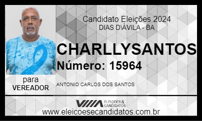 Candidato CHARLLYSANTOS 2024 - DIAS D\ÁVILA - Eleições