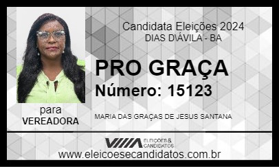 Candidato PRÓ GRAÇA 2024 - DIAS D\ÁVILA - Eleições