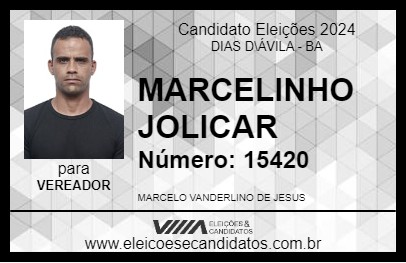 Candidato MARCELINHO JOLICAR 2024 - DIAS D\ÁVILA - Eleições