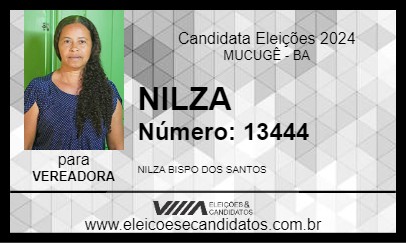 Candidato NILZA 2024 - MUCUGÊ - Eleições