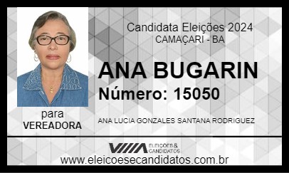 Candidato ANA BUGARIN 2024 - CAMAÇARI - Eleições