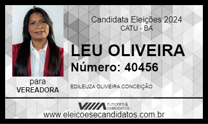 Candidato LEU OLIVEIRA 2024 - CATU - Eleições