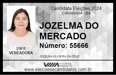 Candidato JOZELMA DO MERCADO 2024 - CANARANA - Eleições