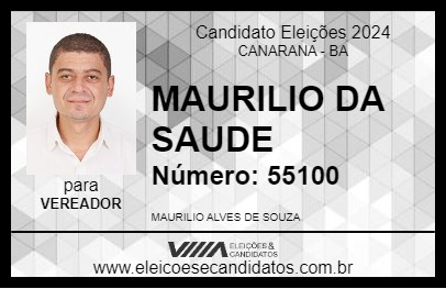 Candidato MAURILIO DA SAUDE 2024 - CANARANA - Eleições