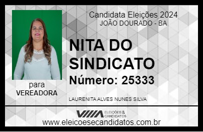 Candidato NITA DO SINDICATO 2024 - JOÃO DOURADO - Eleições