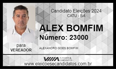 Candidato ALEX BOMFIM 2024 - CATU - Eleições