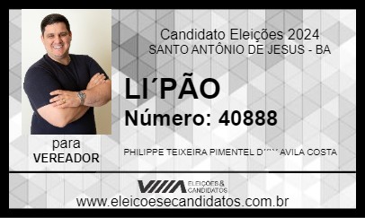 Candidato LIPÃO 2024 - SANTO ANTÔNIO DE JESUS - Eleições