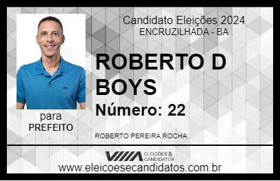 Candidato ROBERTO D BOYS 2024 - ENCRUZILHADA - Eleições