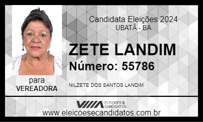 Candidato ZETE LANDIM 2024 - UBATÃ - Eleições