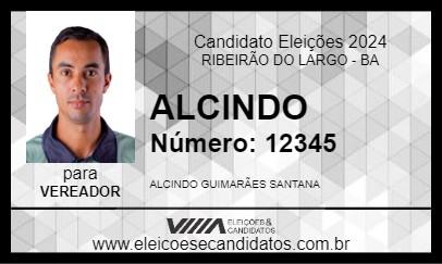 Candidato ALCINDO 2024 - RIBEIRÃO DO LARGO - Eleições