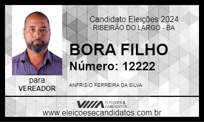 Candidato ANFRÍSIO DO RIO BONITO 2024 - RIBEIRÃO DO LARGO - Eleições