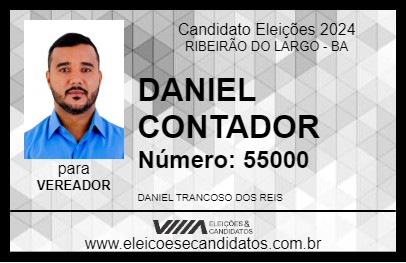 Candidato DANIEL CONTADOR 2024 - RIBEIRÃO DO LARGO - Eleições