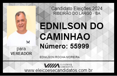 Candidato EDNILSON DO CAMINHÃO 2024 - RIBEIRÃO DO LARGO - Eleições