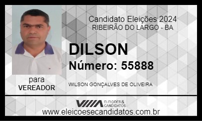 Candidato DILSON 2024 - RIBEIRÃO DO LARGO - Eleições