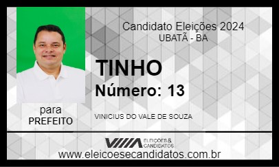 Candidato TINHO 2024 - UBATÃ - Eleições