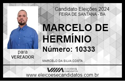 Candidato MARCELO DE HERMÍNIO 2024 - FEIRA DE SANTANA - Eleições