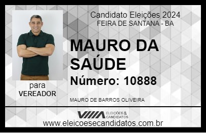 Candidato MAURO DA SAÚDE 2024 - FEIRA DE SANTANA - Eleições