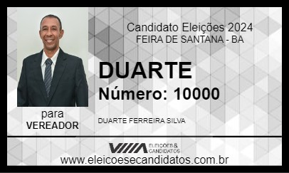 Candidato DUARTE 2024 - FEIRA DE SANTANA - Eleições