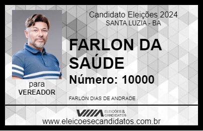 Candidato FARLON DA SAÚDE 2024 - SANTA LUZIA - Eleições