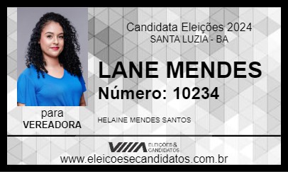 Candidato LANE MENDES 2024 - SANTA LUZIA - Eleições