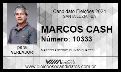 Candidato MARCOS CASH 2024 - SANTA LUZIA - Eleições